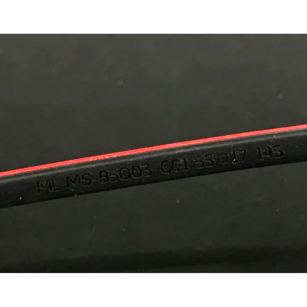 McLaren Eyeglasses Frames ML MS-85O05 C01 Ruthenium Red Rimless 55-17-145
